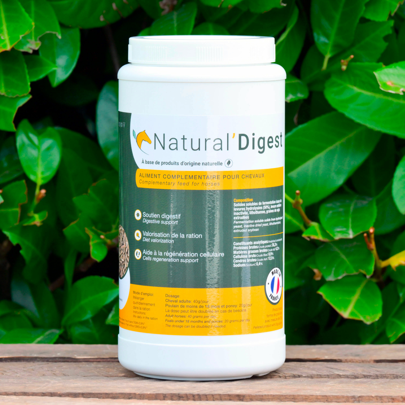 Equipur Digest Plus P - Complément Alimentaire Pour Chevaux 1kg - Probiotiques, Soutien Digestion Et Flore Intestinale - 3